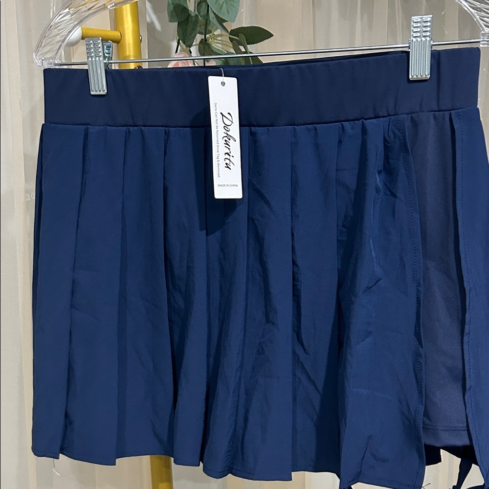 Women's Blue Skater Skort